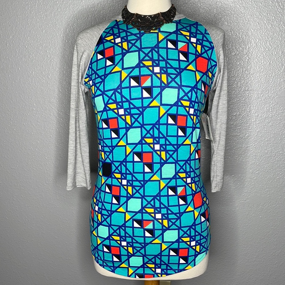 NWT XS Lularoe Randy baseball tee